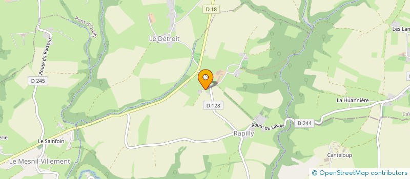 localisation de l'entreprise MONSIEUR HERMANN DELOZIER  PONT-D OUILLY