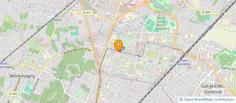 localisation de l'entreprise MONSIEUR HERMANN DONGMO  SARCELLES