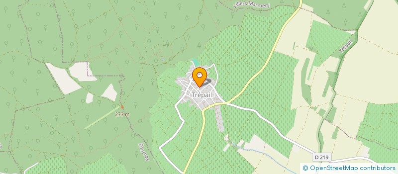 localisation de l'entreprise MONSIEUR HERMANN GODBILLOT  TREPAIL