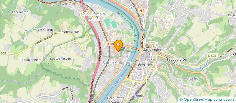 localisation de l'entreprise MONSIEUR HERMANN KAMGAING  SAINT ROMAIN EN GAL