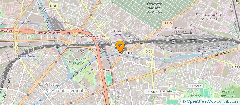 localisation de l'entreprise MONSIEUR HERMANN KAMGANG à PANTIN
