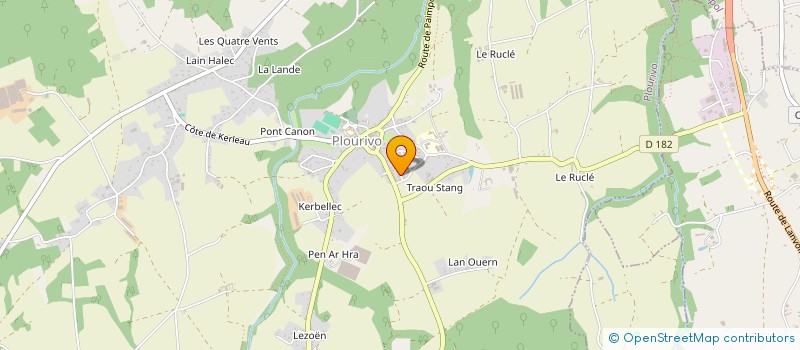 localisation de l'entreprise MONSIEUR HERMANN LE CASTREC à PLOURIVO