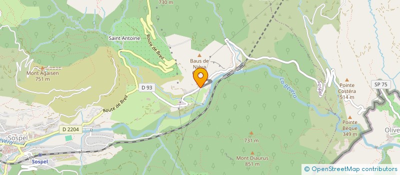 localisation de l'entreprise MONSIEUR HERMANN VERET  SOSPEL