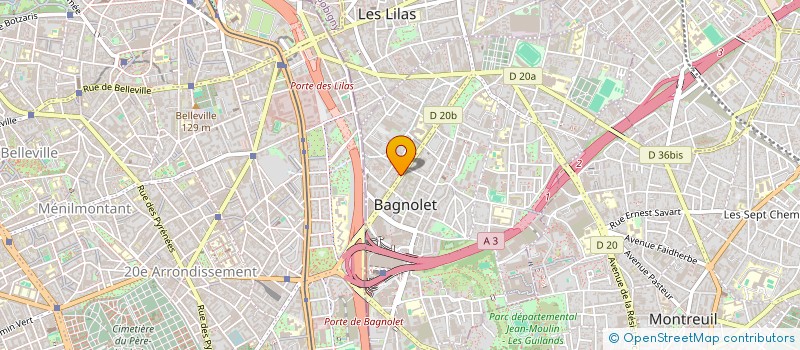 localisation de l'entreprise MONSIEUR HERMINIO FERNANDES à BAGNOLET