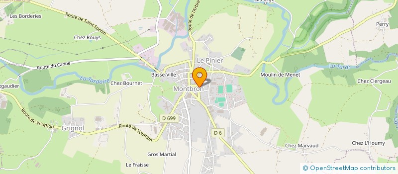 localisation de l'entreprise MONSIEUR HERMINIO RODRIGUES DO COUTO  MONTBRON