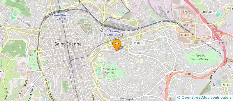 localisation de l'entreprise MONSIEUR HERNAN CARRASCO MORENO  SAINT-ETIENNE