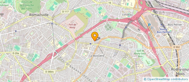 localisation de l'entreprise MONSIEUR HERNAN JESUS CALDERON ALVARADO  DRANCY