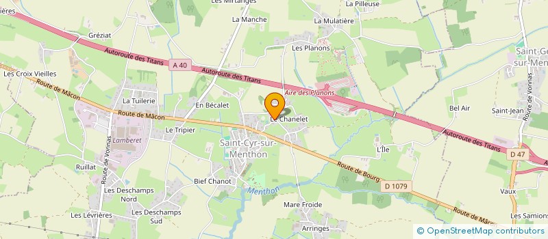 localisation de l'entreprise MONSIEUR HERNANI MARTINS ALVES  SAINT-CYR-SUR-MENTHON