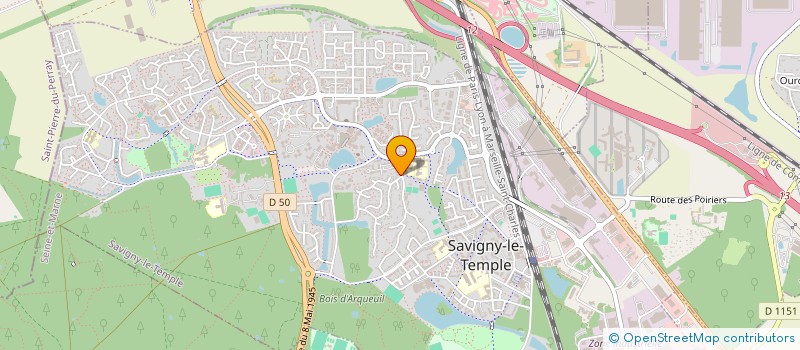 localisation de l'entreprise MONSIEUR HERNANI PISSARRO  SAVIGNY-LE-TEMPLE