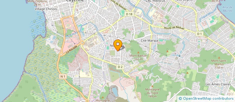 localisation de l'entreprise MONSIEUR HERODE CLERGE  CAYENNE