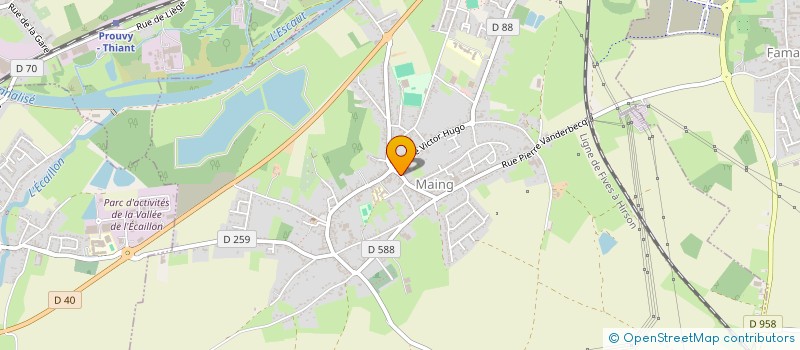 localisation de l'entreprise MONSIEUR HEROGUE HEROGUE  MAING
