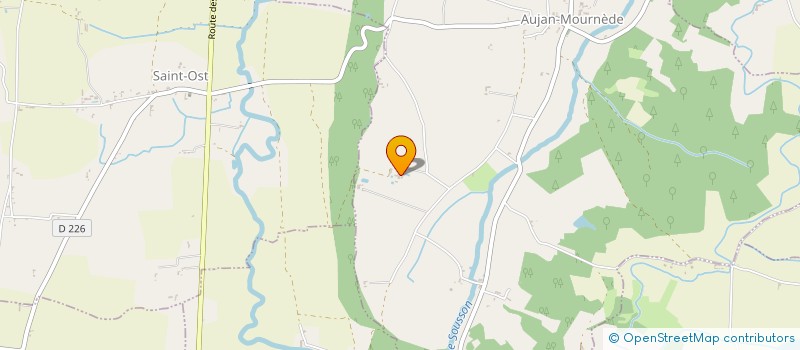 localisation de l'entreprise MONSIEUR HERVE ABADIE  AUJAN-MOURNEDE