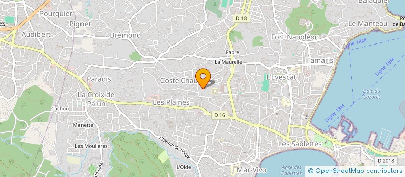 localisation de l'entreprise MONSIEUR HERVE ABRAN  LA SEYNE-SUR-MER