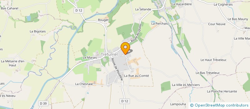 localisation de l'entreprise MONSIEUR HERVE AGAESSE  TREFUMEL