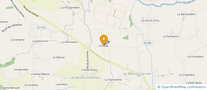 localisation de l'entreprise MONSIEUR HERVE AGNES  LE MESNIL-VILLEMAN