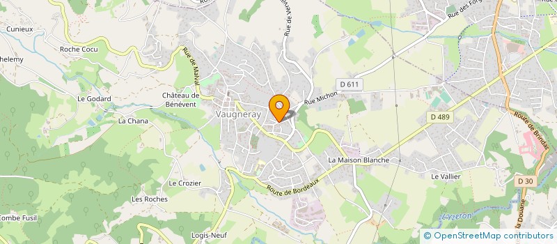 localisation de l'entreprise MONSIEUR HERVE AIMABLE  VAUGNERAY