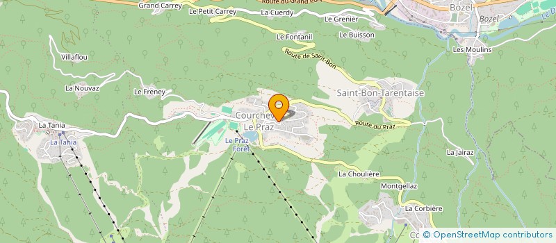 localisation de l'entreprise MONSIEUR HERVE ARCOUS à COURCHEVEL