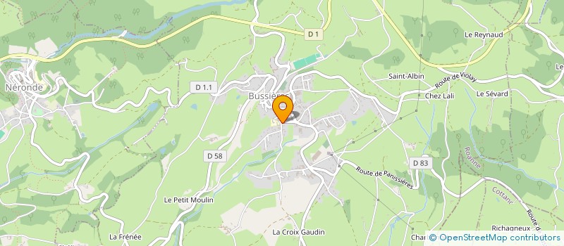 localisation de l'entreprise MONSIEUR HERVE ARQUILLERE  BUSSIERES