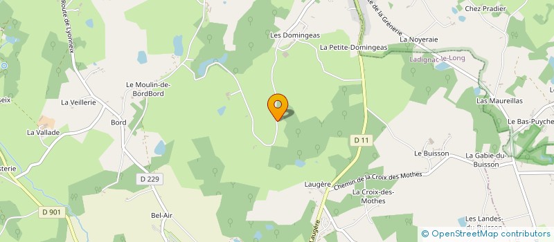 localisation de l'entreprise MONSIEUR HERVE ASTIER  LADIGNAC-LE-LONG