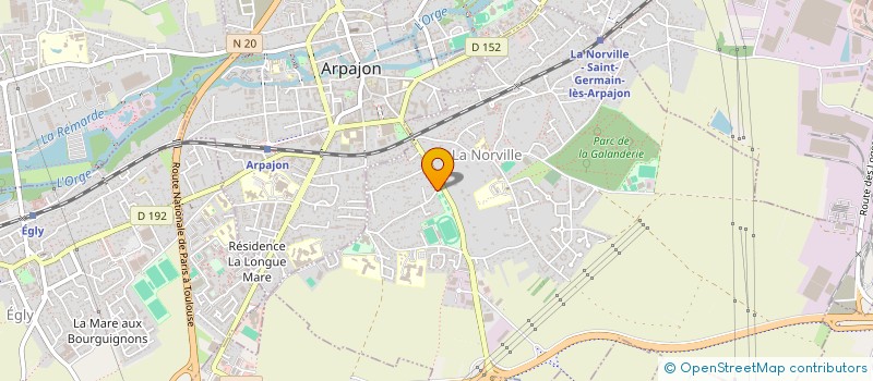 localisation de l'entreprise MONSIEUR HERVE AUBE  LA NORVILLE