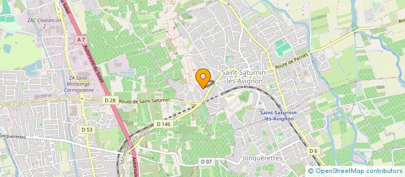 localisation de l'entreprise MONSIEUR HERVE AUBERT  SAINT-SATURNIN-LES-AVIGNON