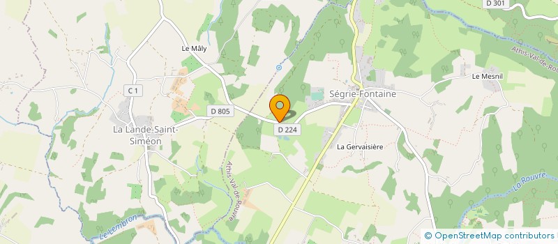 localisation de l'entreprise MONSIEUR HERVE AUCHERIE à DURCET
