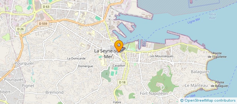 localisation de l'entreprise MONSIEUR HERVE AUDEMARD  LA SEYNE-SUR-MER