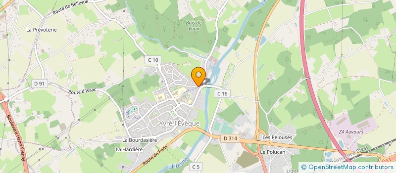localisation de l'entreprise MONSIEUR HERVE AUGE à YVRE-L'EVEQUE