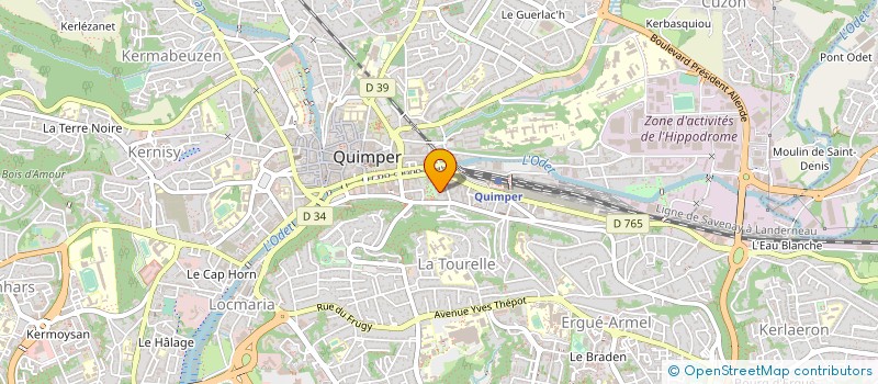 localisation de l'entreprise MONSIEUR HERVE AUTRET à QUIMPER