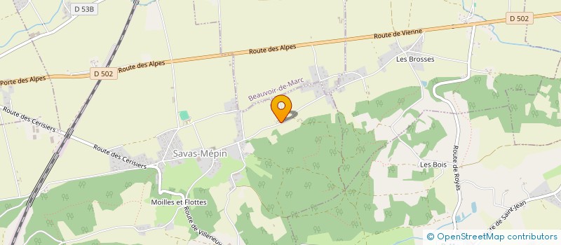 localisation de l'entreprise MONSIEUR HERVE BADIN  SAVAS-MEPIN