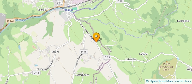 localisation de l'entreprise MONSIEUR HERVE BALADIER  BAGNAC-SUR-CELE