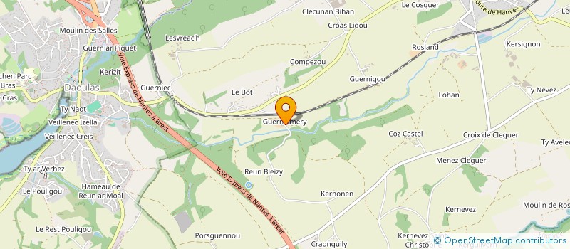 localisation de l'entreprise MONSIEUR HERVE BALANANT à IRVILLAC