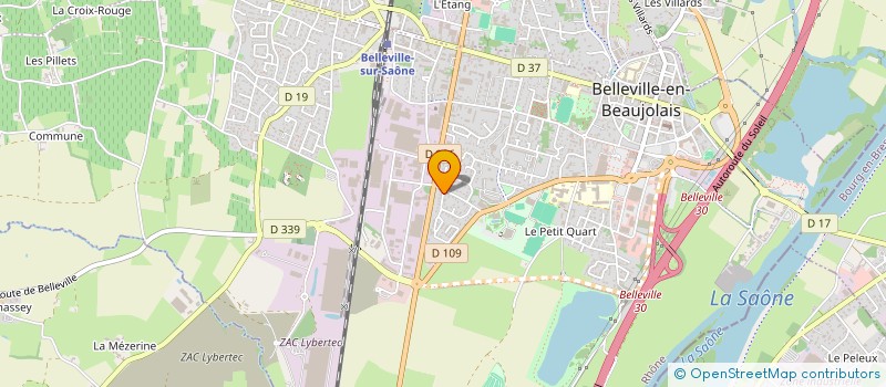 localisation de l'entreprise MONSIEUR HERVE BALANDRAS  BELLEVILLE-EN-BEAUJOLAIS