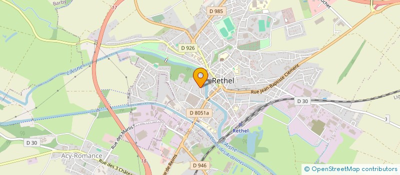 localisation de l'entreprise MONSIEUR HERVE BALON à RETHEL