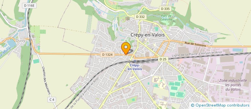 localisation de l'entreprise MONSIEUR HERVE BALY  CREPY-EN-VALOIS