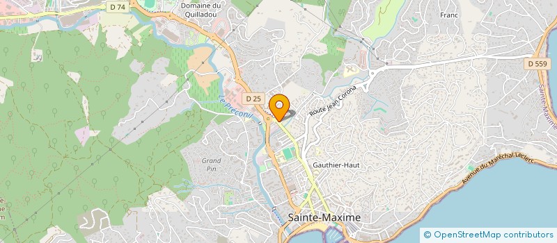 localisation de l'entreprise MONSIEUR HERVE BANDINI à SAINTE-MAXIME