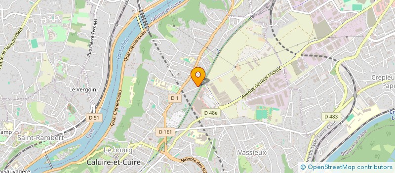 localisation de l'entreprise MONSIEUR HERVE BARALLON  CALUIRE-ET-CUIRE