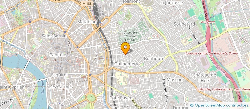 localisation de l'entreprise MONSIEUR HERVE BARDOT à TOULOUSE