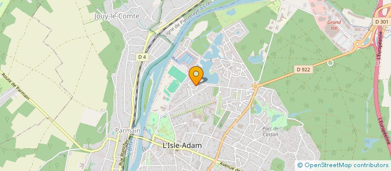 localisation de l'entreprise MONSIEUR HERVE BAROUKH  L'ISLE-ADAM