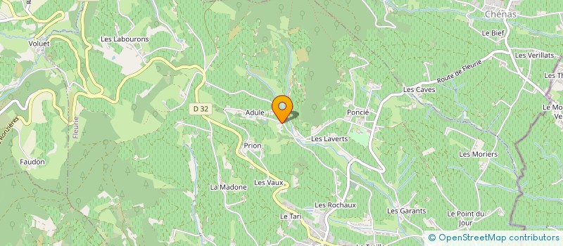 localisation de l'entreprise MONSIEUR HERVE BARRAUD à FLEURIE