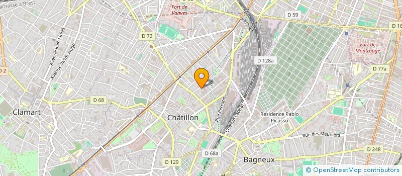 localisation de l'entreprise MONSIEUR HERVE BARROIN  CHATILLON