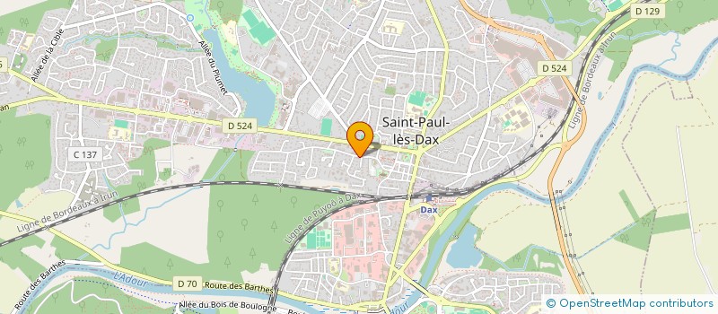 localisation de l'entreprise MONSIEUR HERVE BASQUEZ à SAINT-PAUL-LES-DAX
