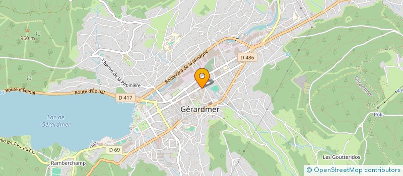 localisation de l'entreprise MONSIEUR HERVE BAUDOIN à GERARDMER