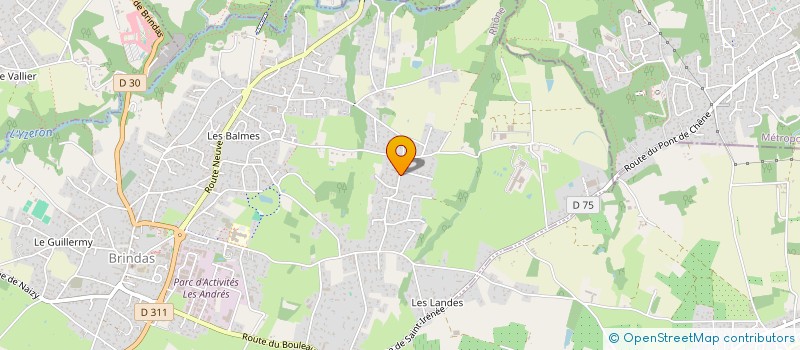 localisation de l'entreprise MONSIEUR HERVE BAZIN  BRINDAS