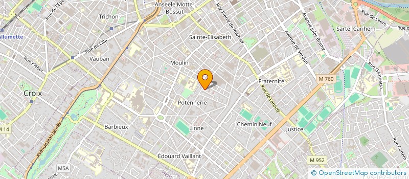 localisation de l'entreprise MONSIEUR HERVE BEAUCHAMPS  ROUBAIX