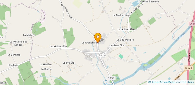 localisation de l'entreprise MONSIEUR HERVE BEAUCHET  HUILLE-LEZIGNE