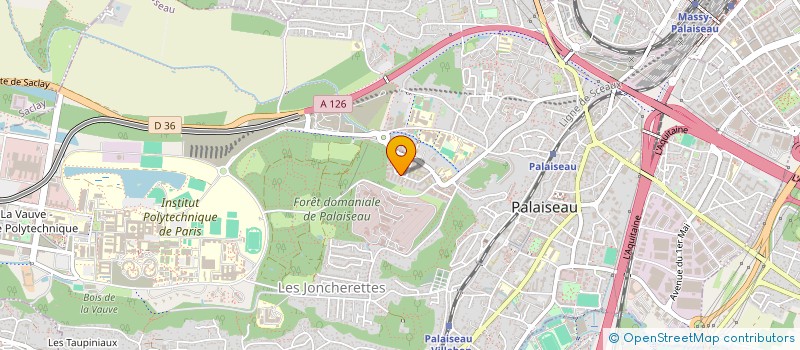 localisation de l'entreprise MONSIEUR HERVE BECART  PALAISEAU