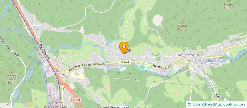 localisation de l'entreprise MONSIEUR HERVE BEDEZ à MOYENMOUTIER