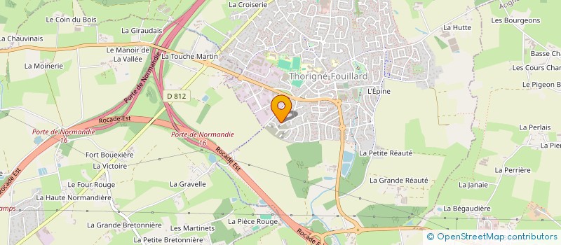 localisation de l'entreprise MONSIEUR HERVE BEDOUIN à THORIGNE-FOUILLARD