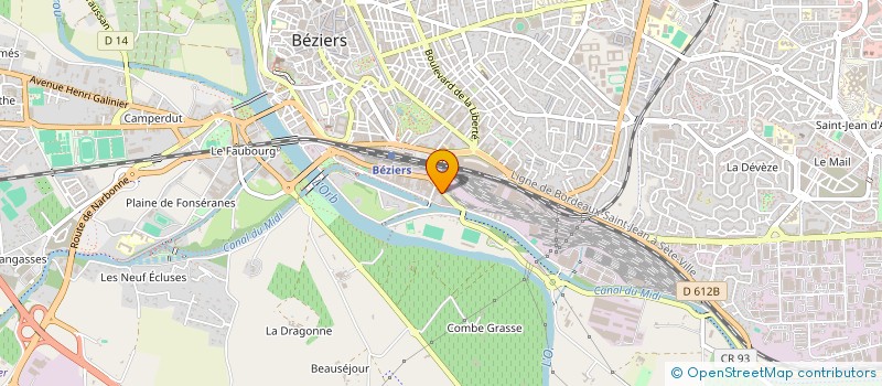 localisation de l'entreprise MONSIEUR HERVE BEGO  BEZIERS